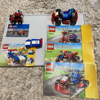 レゴ(Lego)の難あり⁉️欠品有‼️中古レゴ3点セットクリエイターゴーカート＆車＆シティバギー(その他)