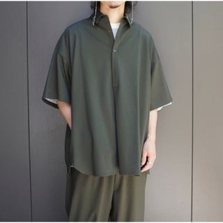 Graphpaper - グラフペーパー Viscose Ponte Yoke Sleeve Shirt