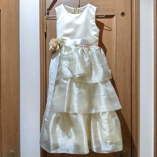 スタジオ撮影使用　子供用ドレス(イエロー)　サイズ120　<y141>m(ドレス/フォーマル)
