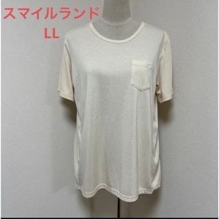 スマイルランド　LL バック切り替えデザイン　トップス(カットソー(半袖/袖なし))