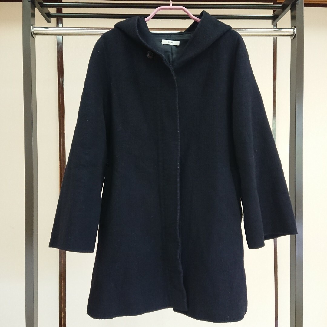 IENA(イエナ)のIENA ウール、カシミヤ混コート 38号 M レディースのジャケット/アウター(ロングコート)の商品写真