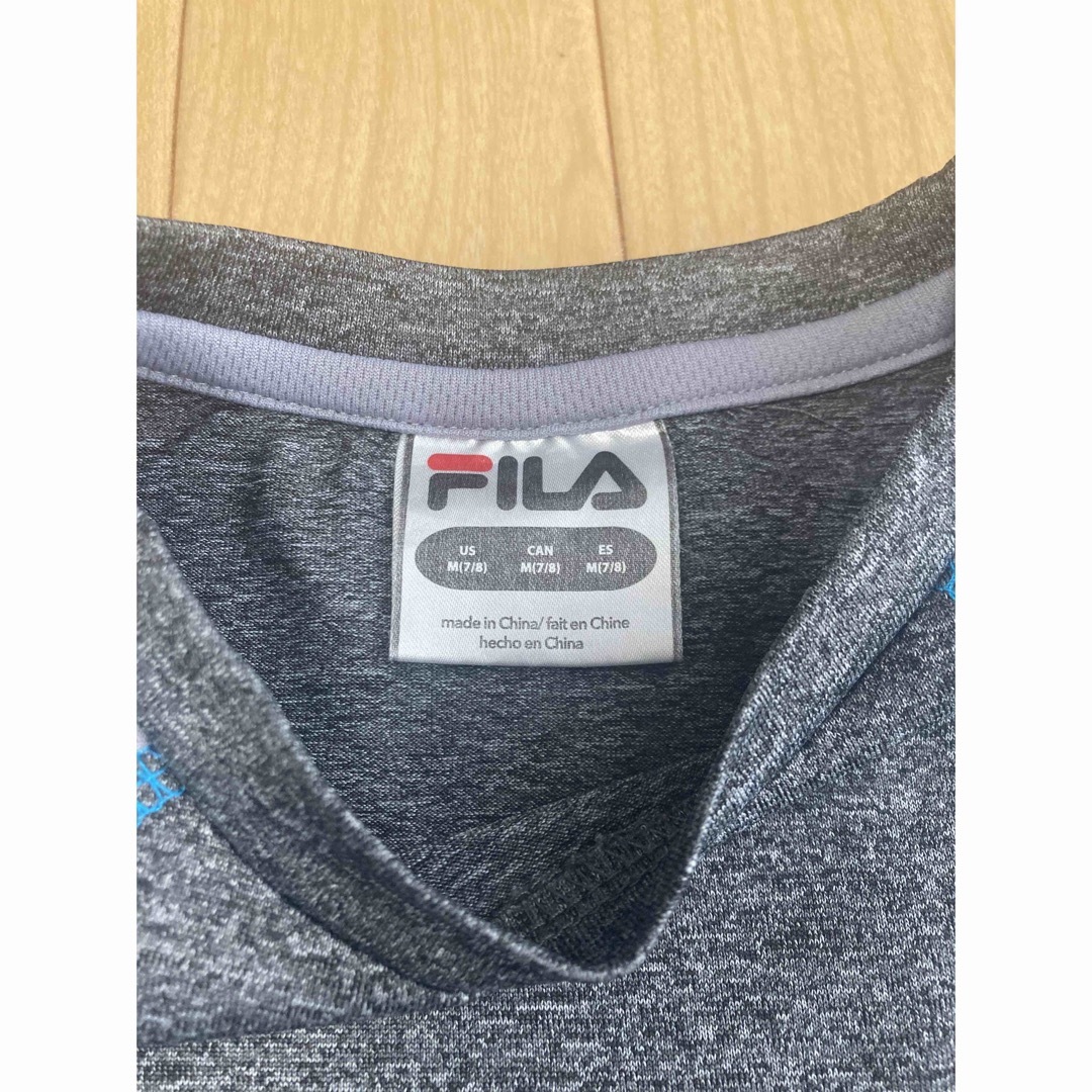 FILA(フィラ)のFILAフィラ  Tシャツ　グレーキッズ男の子春夏 120 130 速乾スポーツ キッズ/ベビー/マタニティのキッズ服男の子用(90cm~)(Tシャツ/カットソー)の商品写真