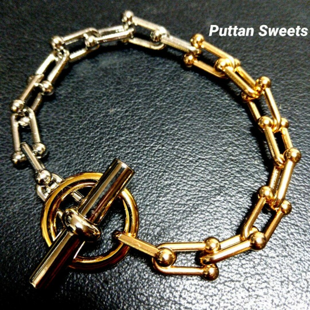 【Puttan Sweets】ハードウェアリンクH&Hブレスレット428 メンズのアクセサリー(ブレスレット)の商品写真