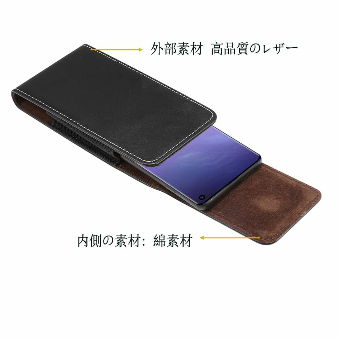 【サイズ:6.3インチ】スマホ ホルダー ベルト, YODIMDA 携帯ケース  スマホ/家電/カメラのスマホアクセサリー(その他)の商品写真