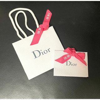 クリスチャンディオール(Christian Dior)のDIOR ディオール 紙袋 ショッパー ショップ袋 ブランド リボン付き(ショップ袋)