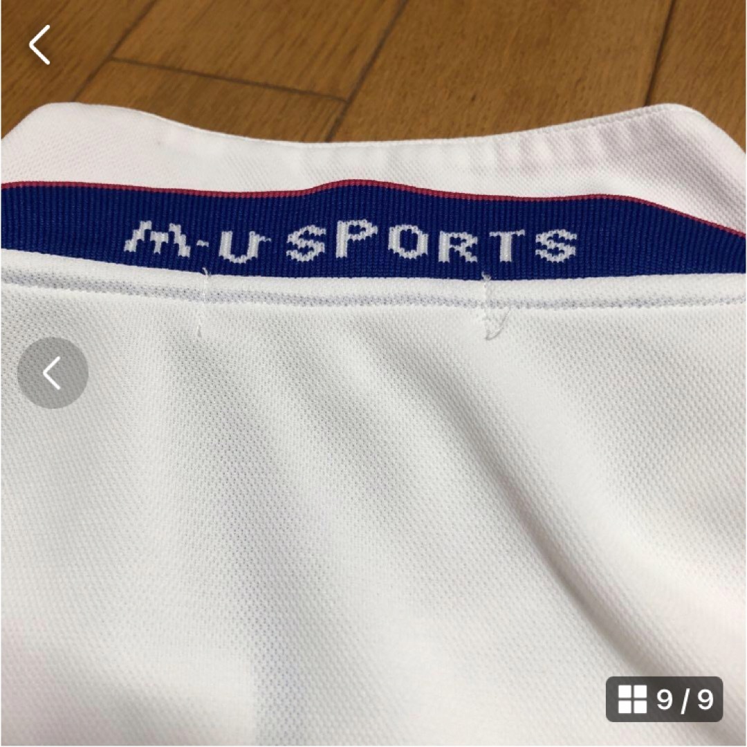 MU  SPORT半袖ハーフジップポロシャツ　50 スポーツ/アウトドアのゴルフ(ウエア)の商品写真