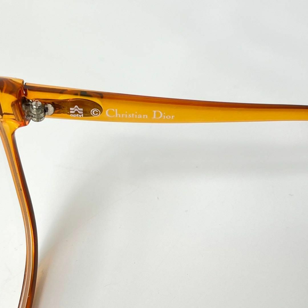 Christian Dior(クリスチャンディオール)のクリスチャンディオール　CDロゴ　大きめレンズ　鼈甲系　メガネ レディースのファッション小物(サングラス/メガネ)の商品写真