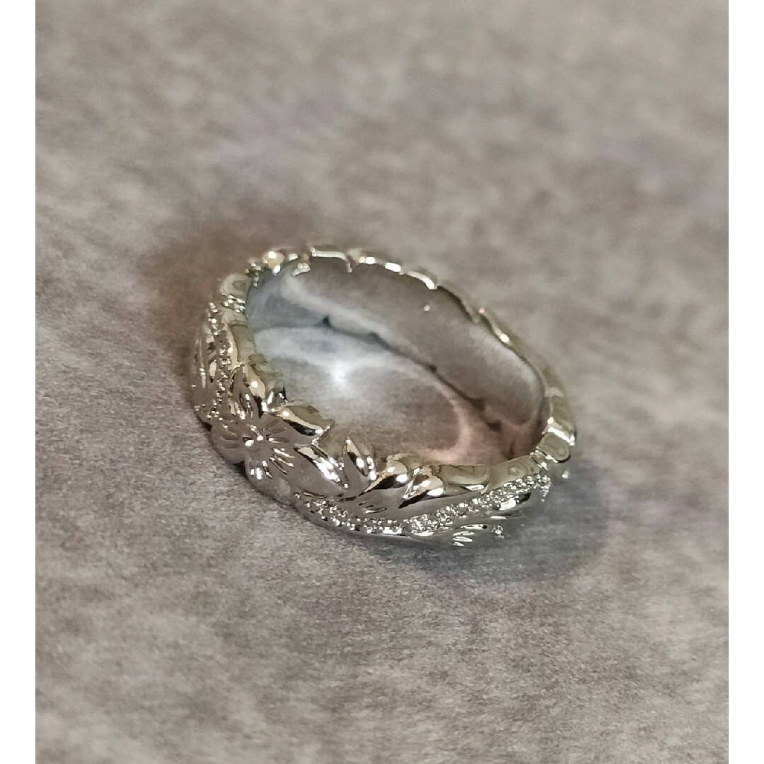 ハワイアンジュエリー プルメリア シルバーリング 11号 ハワジュ 指輪 レディースのアクセサリー(リング(指輪))の商品写真