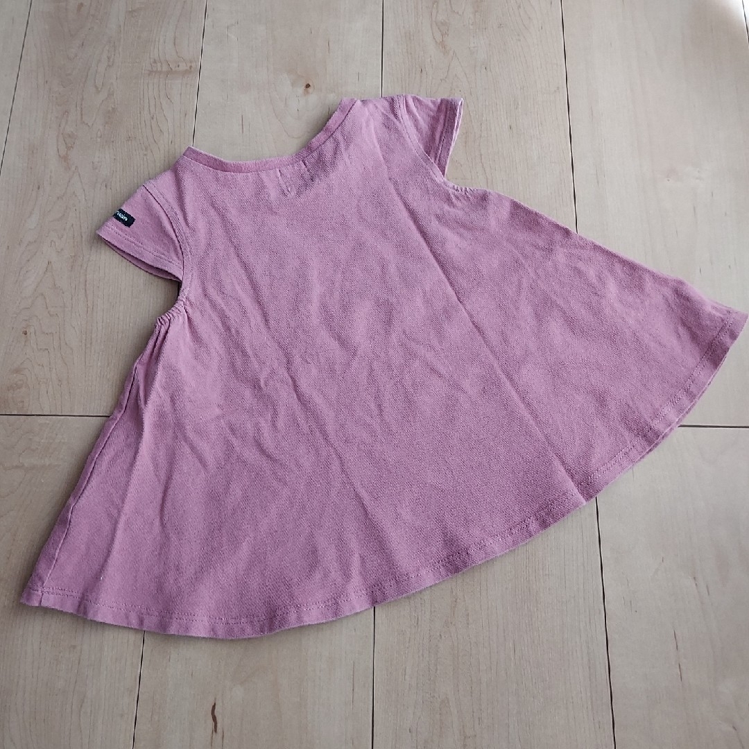 petit main(プティマイン)のプティマイン♡猫 Aライン Tシャツ ワンピース 80 キッズ/ベビー/マタニティのベビー服(~85cm)(Ｔシャツ)の商品写真
