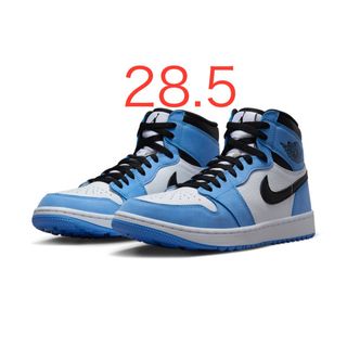 Jordan Brand（NIKE） - 28.5 ナイキ エアジョーダン1 ハイ ゴルフ ユニバーシティブルー  UNC