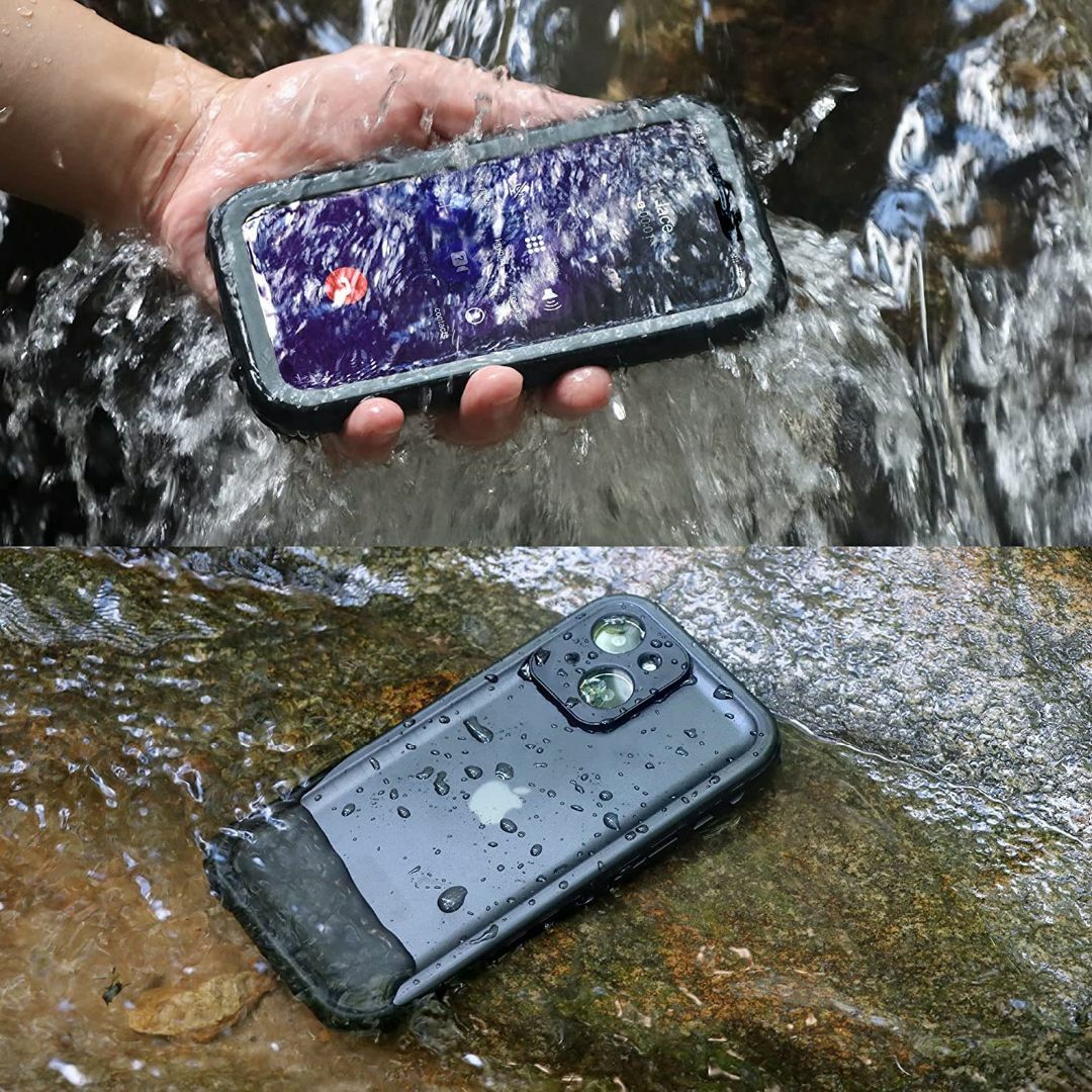 【色: ブラック1】SPORTLINK iPhone 14 Plus 用 防水ケ スマホ/家電/カメラのスマホアクセサリー(その他)の商品写真