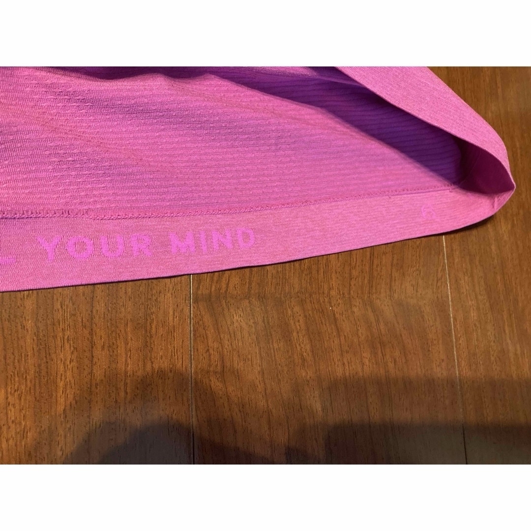 lululemon(ルルレモン)のルルレモン　スイフティ　6 半袖　ピンク レディースのトップス(Tシャツ(半袖/袖なし))の商品写真