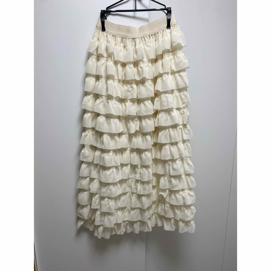 SANSeLF tiered frill skirt フリル　スカート レディースのスカート(ひざ丈スカート)の商品写真