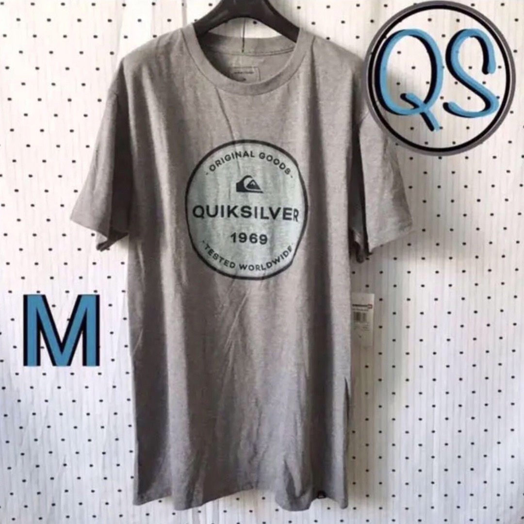 QUIKSILVER(クイックシルバー)のQSクイックシルバーUS限定プリントデザインTシャツ Ｍ メンズのトップス(Tシャツ/カットソー(半袖/袖なし))の商品写真