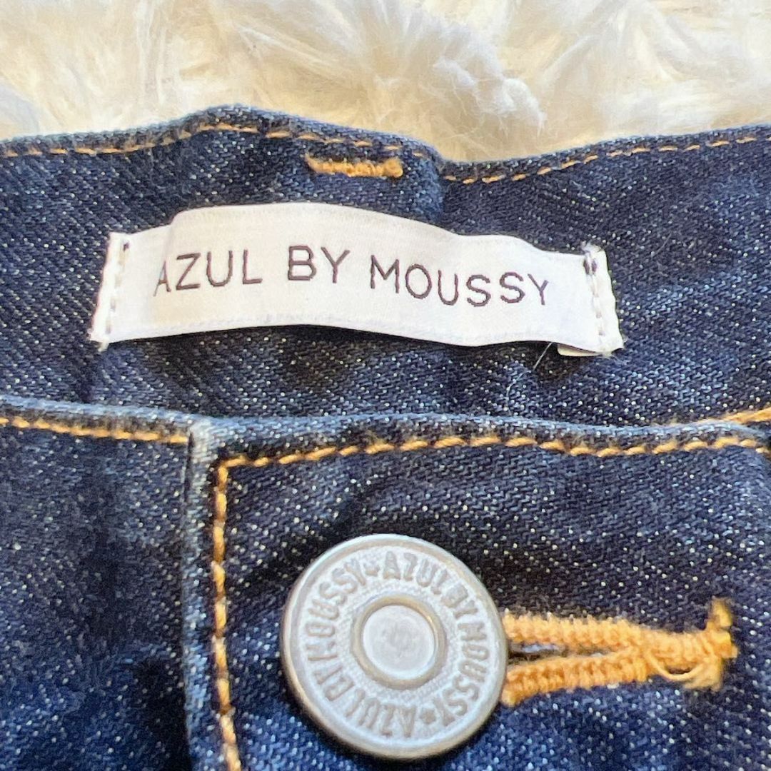 AZUL by moussy(アズールバイマウジー)のAZUL BY MOUSSY ハイウエストワイド デニムパンツ 25 レディースのパンツ(デニム/ジーンズ)の商品写真