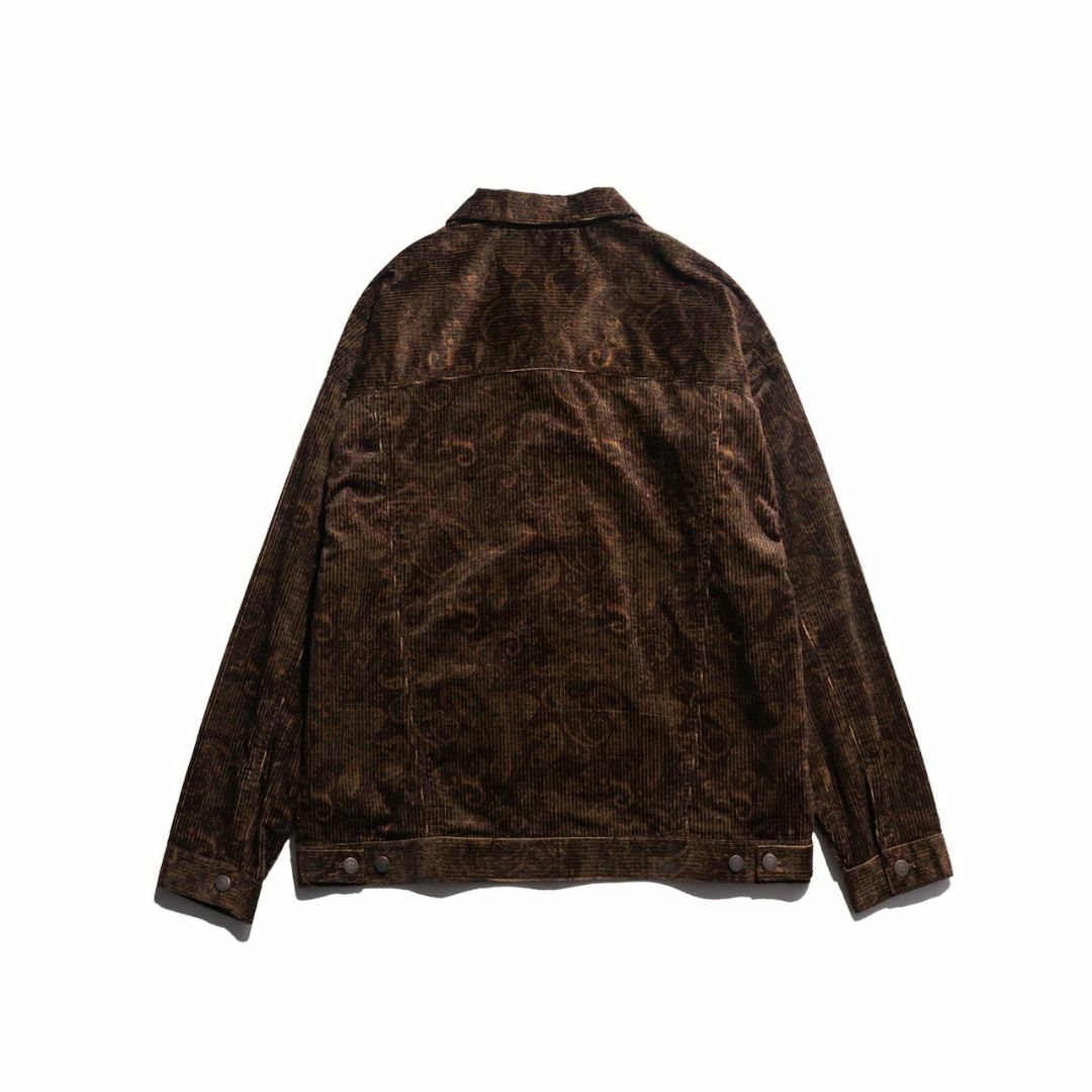 glamb(グラム)のglamb グラム / コーデュロイクラシックジャケット ペイズリーブラウン L メンズのジャケット/アウター(カバーオール)の商品写真