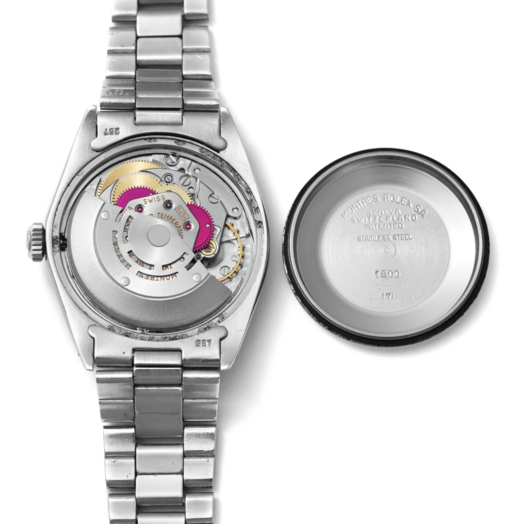 ROLEX(ロレックス)のROLEX オイスターパーペチュアル デイト Ref.1500 グレー ミストダイヤル アンティーク品 メンズ 腕時計 メンズの時計(腕時計(アナログ))の商品写真