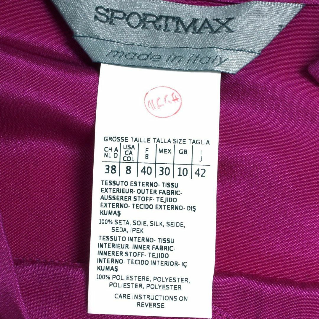 SPORTMAX（MAX MARA）(スポーツマックス)のSPORTMAX シルクワンピース ドレス ミニワンピース レディースのワンピース(ミニワンピース)の商品写真