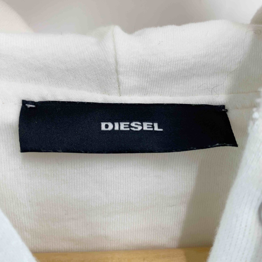 DIESEL(ディーゼル)のDIESEL ディーゼル レディース パーカー ホワイト ロングパーカー レディースのトップス(パーカー)の商品写真