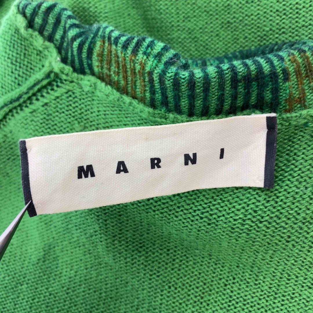 Marni(マルニ)のMARNI マルニ グリーン チェック柄 ハイネック レディース ニット/セーター レディースのトップス(ニット/セーター)の商品写真