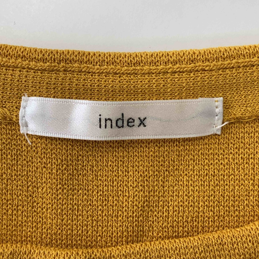 INDEX(インデックス)のINDEX インデックス レディース Tシャツ（半袖） からし色 tk レディースのトップス(Tシャツ(半袖/袖なし))の商品写真