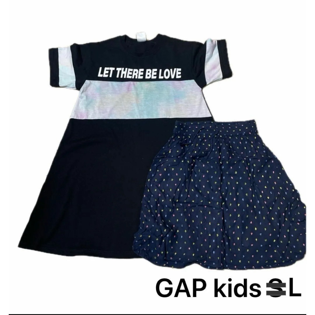 ワンピース　150 、GAPkids L スカート137-145 キッズ/ベビー/マタニティのキッズ服女の子用(90cm~)(スカート)の商品写真