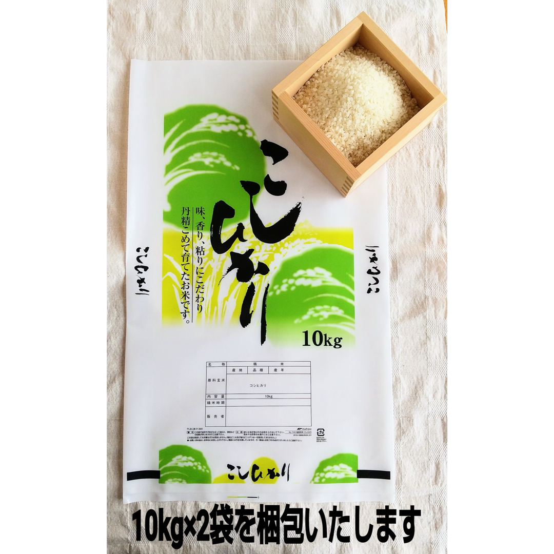 【令和5年 新米 栃木県産コシヒカリ 20kg(10kg×2袋)☆白米】 食品/飲料/酒の食品(米/穀物)の商品写真