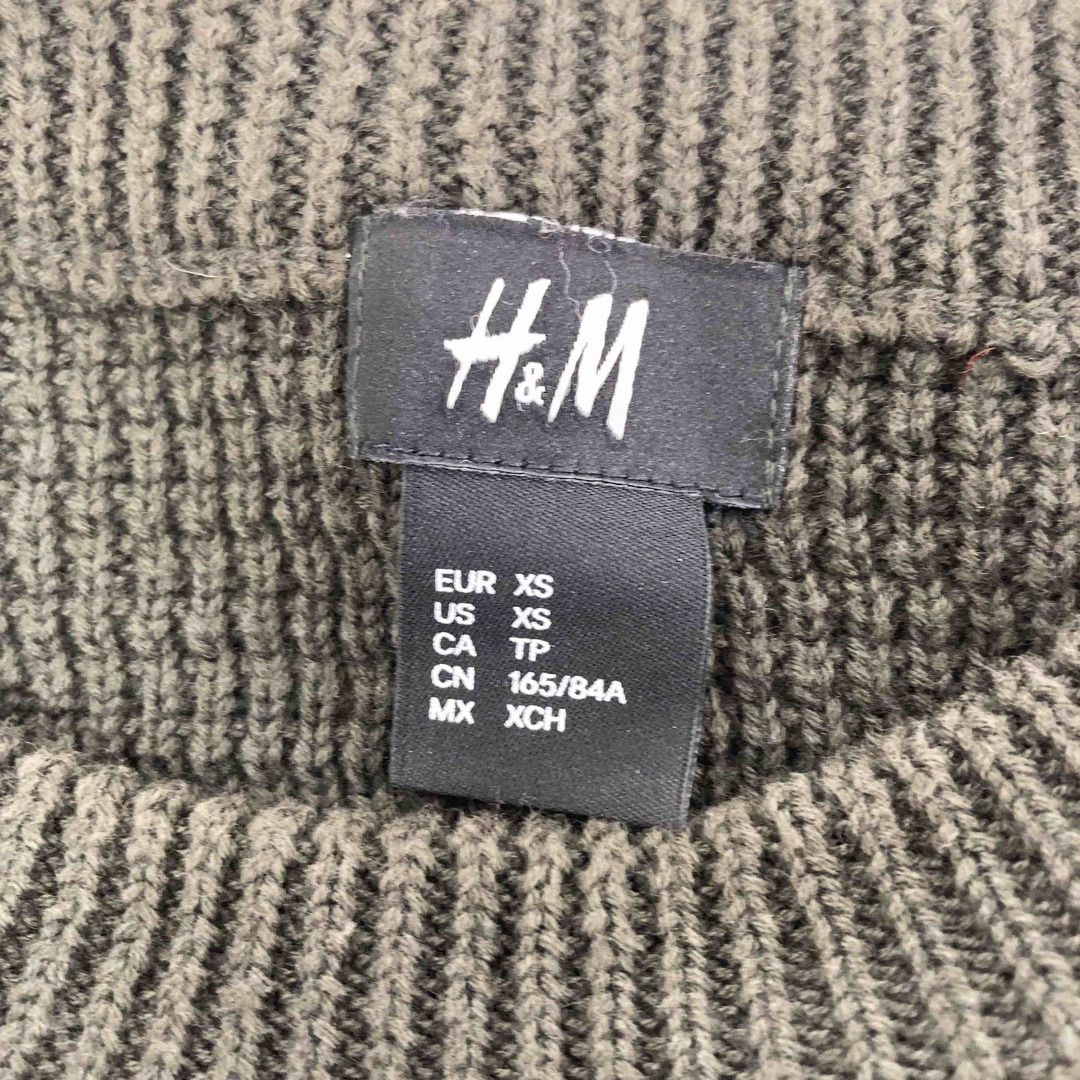 H&M(エイチアンドエム)のH&M エイチアンドエム メンズ ニット/セーター モスグリーン tk メンズのトップス(ニット/セーター)の商品写真