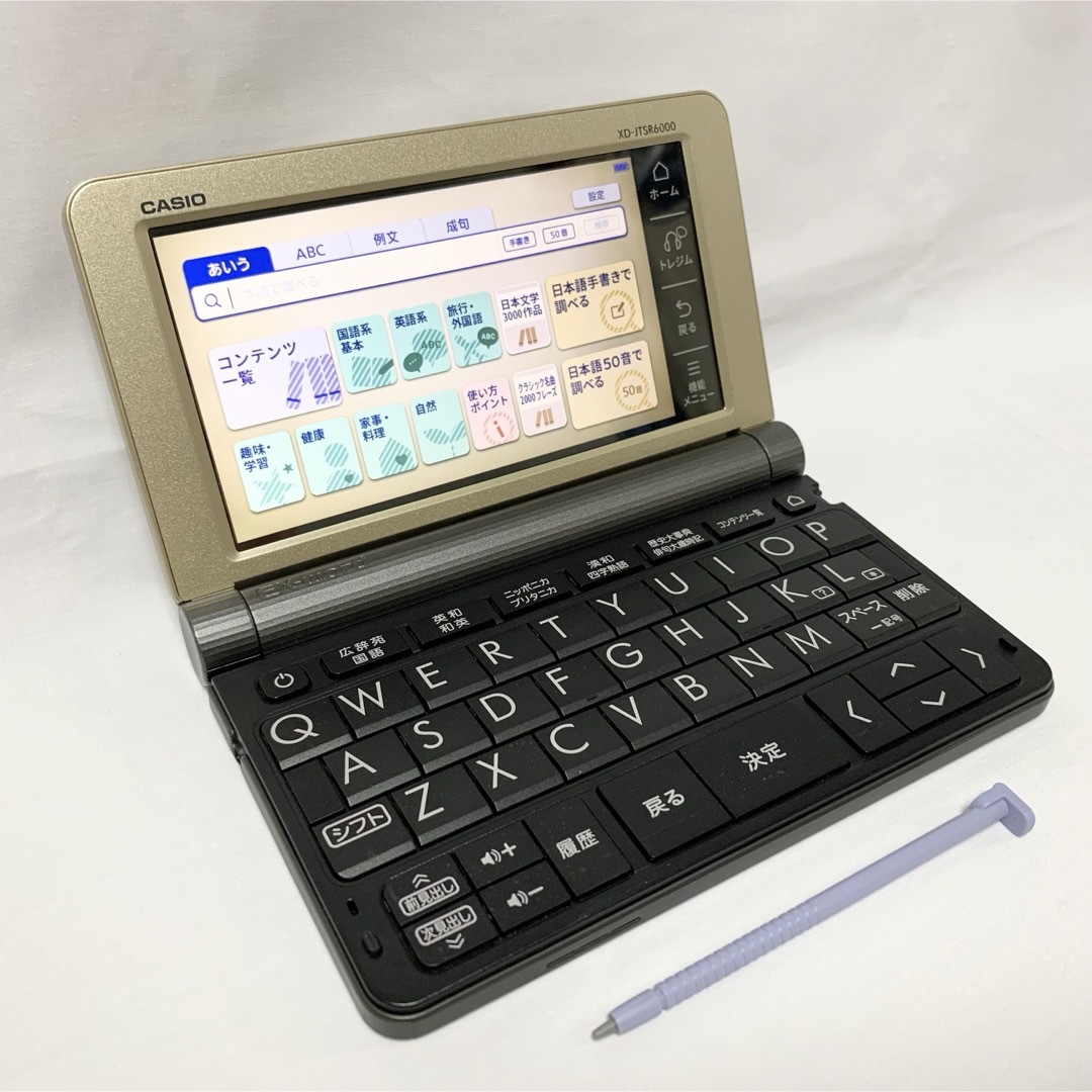 CASIO(カシオ)のCASIO 電子辞書 EX-word XD-JTSR6000 エクスワード スマホ/家電/カメラのPC/タブレット(電子ブックリーダー)の商品写真