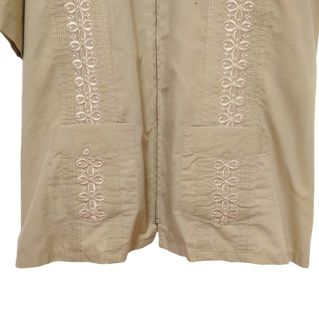 VINTAGE(ヴィンテージ)の【HABAND Guayabera】ジップアップキューバシャツ S-512 メンズのトップス(シャツ)の商品写真