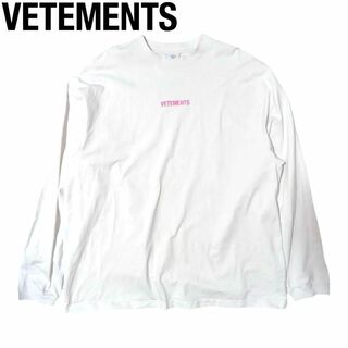VETEMENTS LIMITED ホワイト ロゴ オーバーサイズ Tシャツ