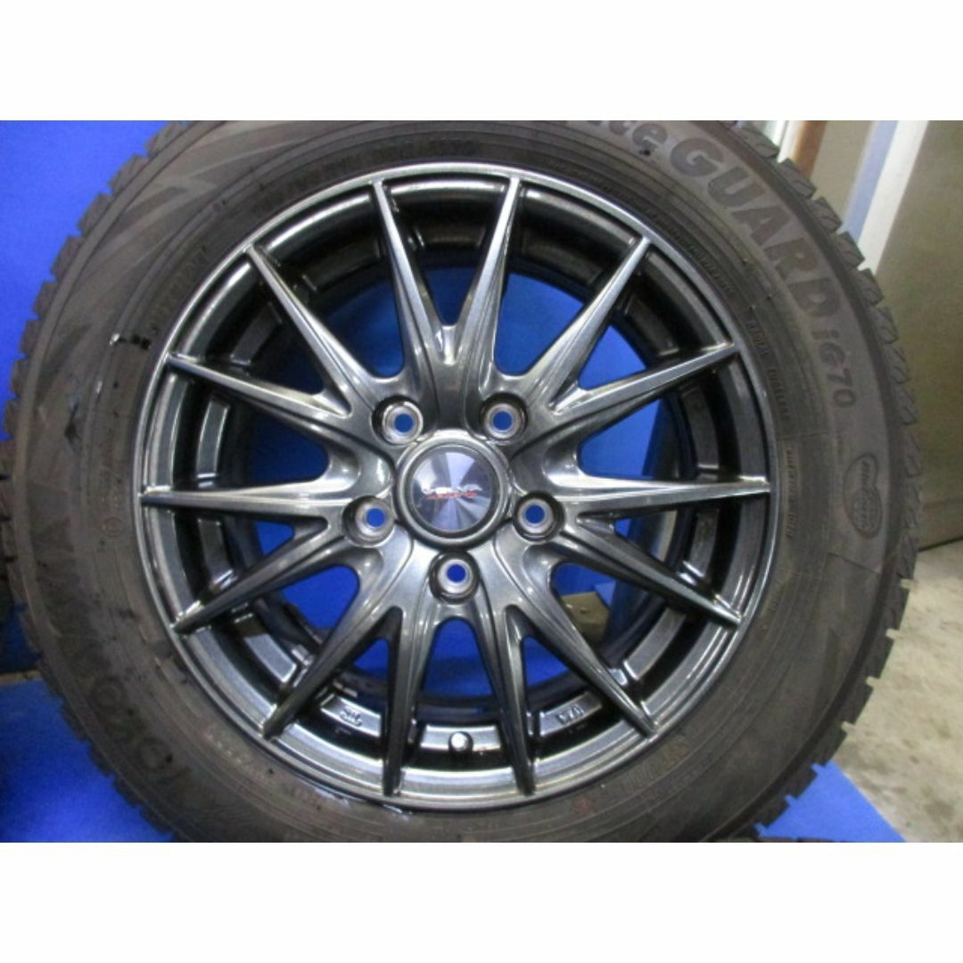 ユ）ヴェルヴァ15　5/114+スタッドレス　185/65R15　フリード　 自動車/バイクの自動車(タイヤ・ホイールセット)の商品写真