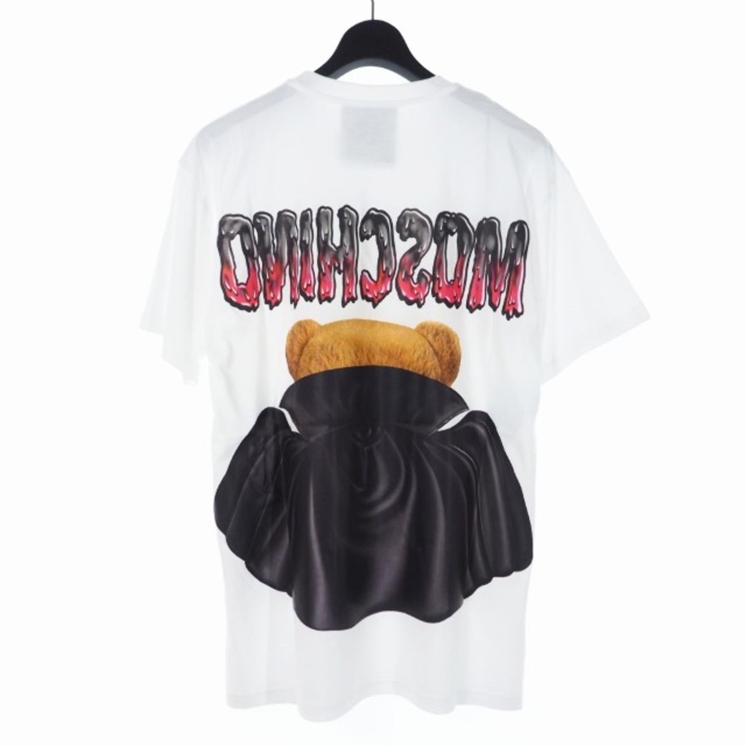 MOSCHINO(モスキーノ)のモスキーノ 20SS バッド テディベア プリント Tシャツ カットソー L 白 レディースのトップス(Tシャツ(半袖/袖なし))の商品写真