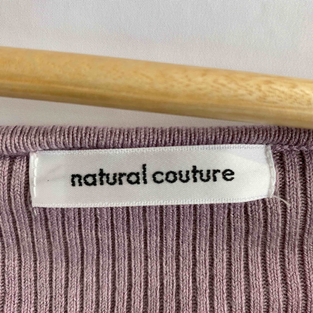 natural couture(ナチュラルクチュール)のnatural couture ナチュラルクチュール レディース ニット/セーター 薄紫色 tk レディースのトップス(ニット/セーター)の商品写真