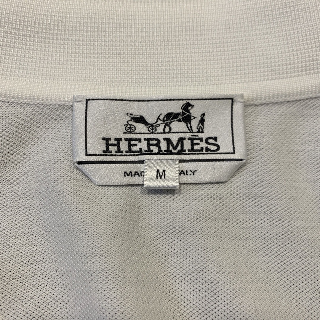 Hermes(エルメス)のエルメス メンズポロ ボタン付きH刺繍付きポケット メンズのトップス(ポロシャツ)の商品写真