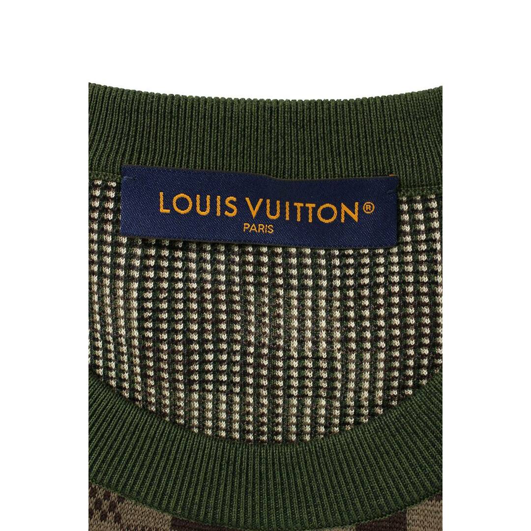 LOUIS VUITTON(ルイヴィトン)のルイヴィトン  24SS  RM241 AUR HQN72W ダモフラージュコットンジャガードニット メンズ XL メンズのトップス(ニット/セーター)の商品写真