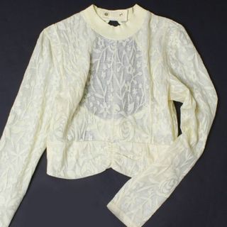 23ss PHOTOCOPIEU バック オープンブラウス IVORY(シャツ/ブラウス(長袖/七分))