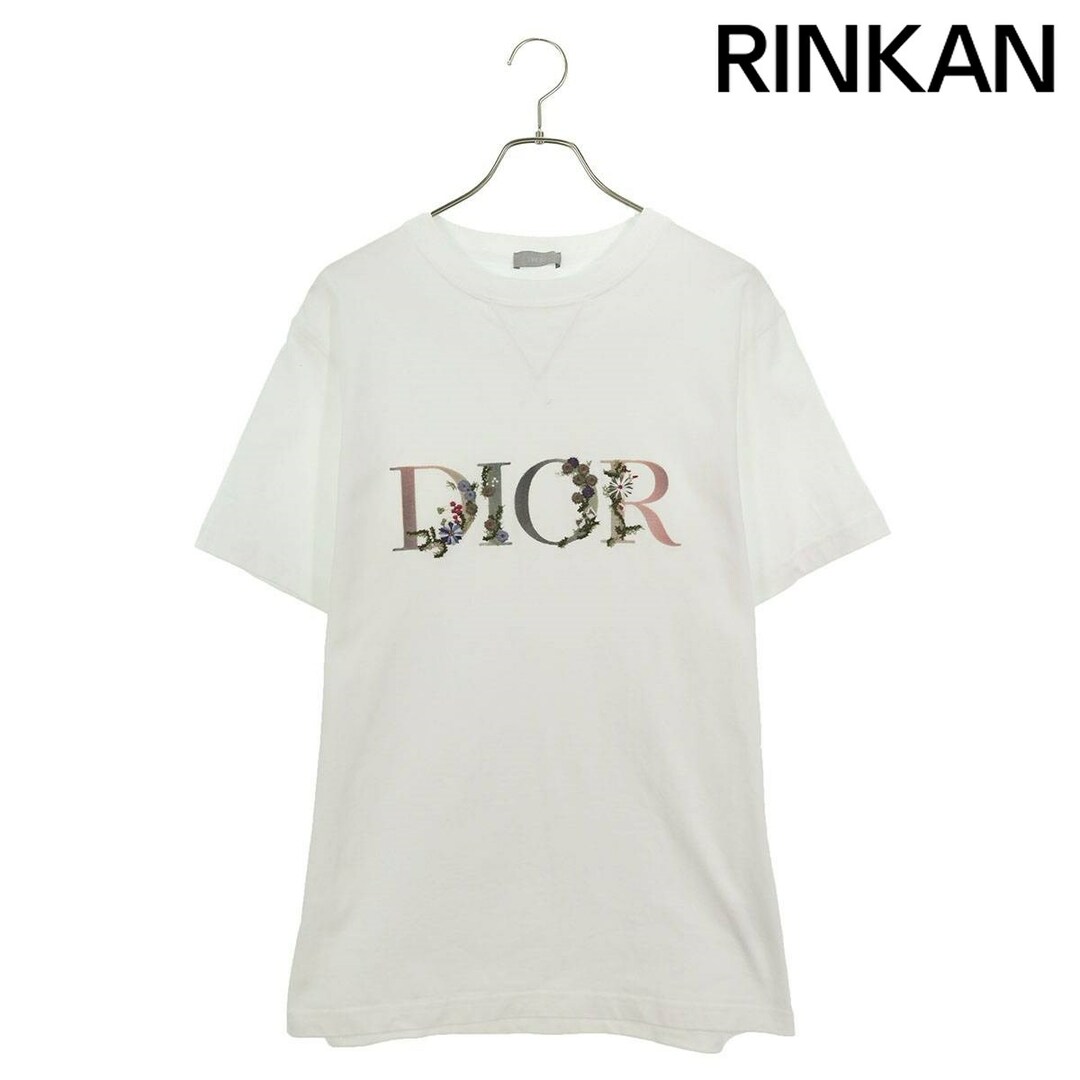 Dior(ディオール)のディオール  113J686A0554 フローラルロゴ刺繍Tシャツ メンズ M メンズのトップス(Tシャツ/カットソー(半袖/袖なし))の商品写真