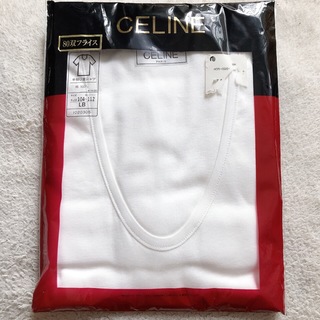 celine - CELINE セリーヌ メンズ インナー 肌着 半袖 綿100% 白　L