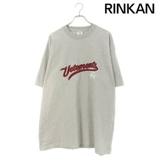 ヴェトモン(VETEMENTS)のヴェトモン  18SS  MSS18TR37 ベースボールロゴオーバーサイズTシャツ メンズ S(Tシャツ/カットソー(半袖/袖なし))