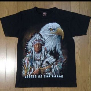 ROCK EAGLEネイティブ インディアンTシャツ