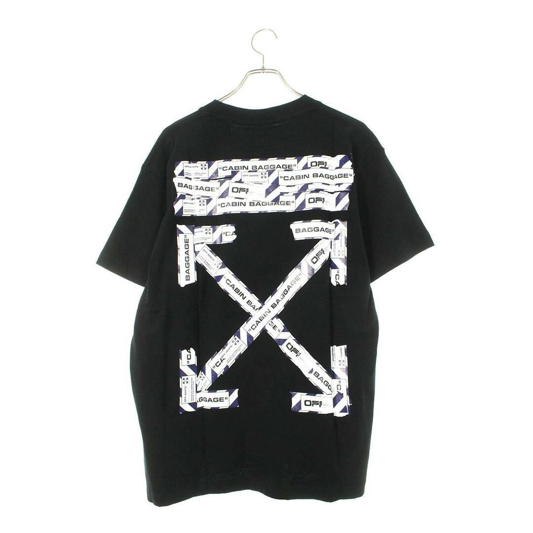 OFF-WHITE(オフホワイト)のオフホワイト  OMAA038S20185003 エアポートテーププリントTシャツ メンズ XS メンズのトップス(Tシャツ/カットソー(半袖/袖なし))の商品写真