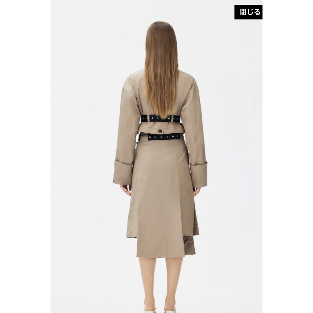 H&M(エイチアンドエム)の【新品未使用】H&M rokh ロク ベルテッド ツイルスカート　３８ レディースのスカート(ひざ丈スカート)の商品写真