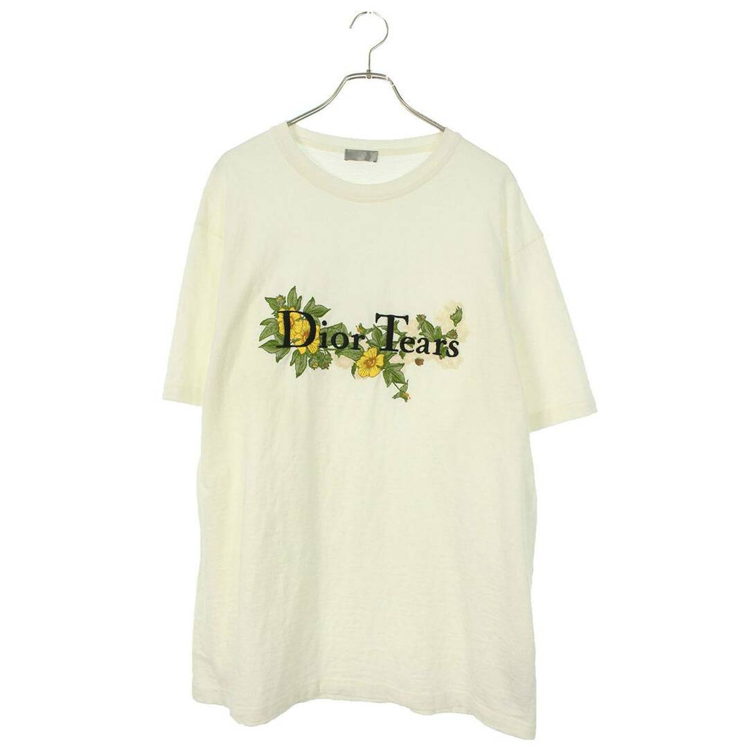 Dior(ディオール)のディオール ×デニムティアーズ DENIM TEARS  393J696I0849 刺繍ロゴデザインTシャツ メンズ XXL メンズのトップス(Tシャツ/カットソー(半袖/袖なし))の商品写真
