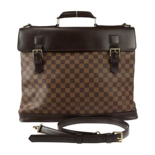 ルイヴィトン(LOUIS VUITTON)のLOUIS VUITTON ルイ ヴィトン  ウエストエンド PM ボストンバッグ N41130 ダミエキャンバス カーフ  エベヌ ブラウン ゴールド金具  2WAY ショルダーバッグ ビトン 【本物保証】(ボストンバッグ)