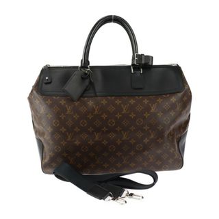 ルイヴィトン(LOUIS VUITTON)のLOUIS VUITTON ルイ ヴィトン モノグラムマカサー ネオ・グリニッジ ボストンバッグ M56716 モノグラムキャンバス レザー  ブラウン ブラック シルバー金具 2WAY ショルダーバッグ ビトン 【本物保証】(ボストンバッグ)