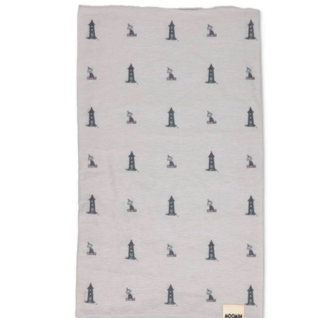 MOOMIN(ムーミン)のムーミン　UVカット加工ネックカバー　リトルミイ　スカーフ　ミディアムグレー ハンドメイドのファッション小物(スカーフ)の商品写真