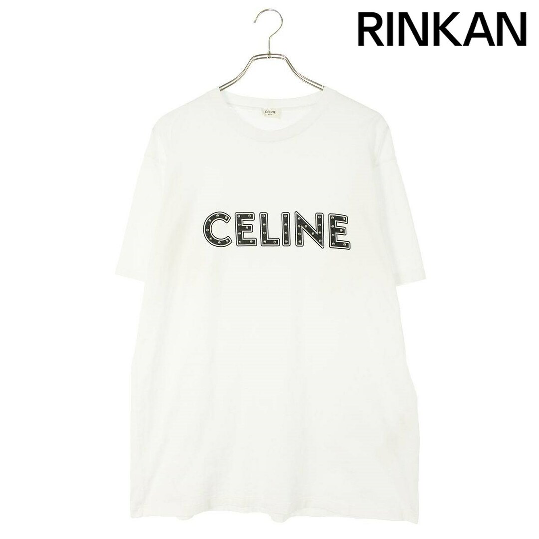 celine(セリーヌ)のセリーヌバイエディスリマン  2X687501F スタッズロゴルーズフィットTシャツ メンズ M メンズのトップス(Tシャツ/カットソー(半袖/袖なし))の商品写真