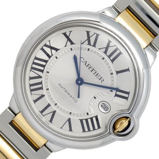 カルティエ(Cartier)の　カルティエ Cartier バロンブルー ドゥ カルティエ ＬＭ W69009Z3 シルバー K18/SS 自動巻き メンズ 腕時計(その他)