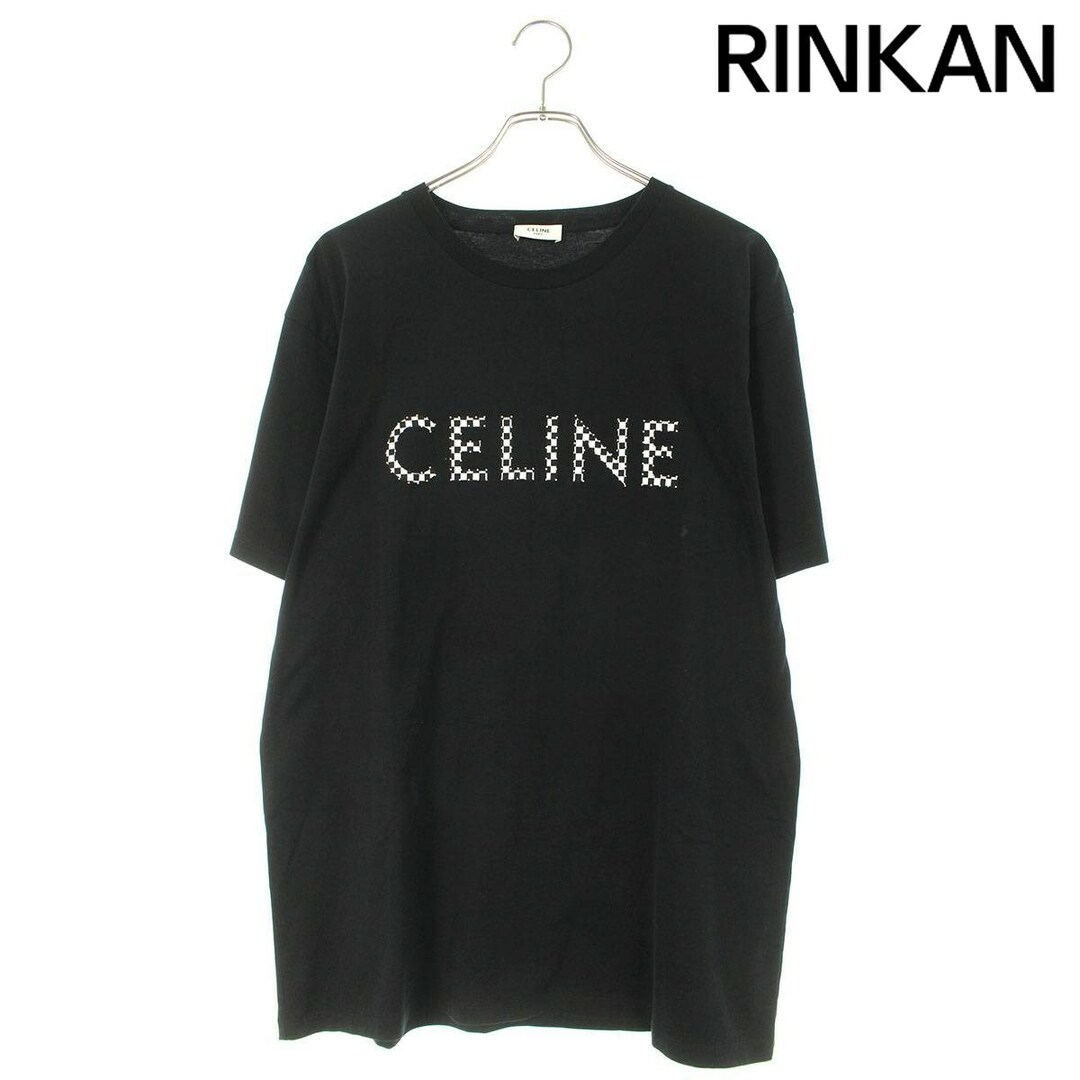celine(セリーヌ)のセリーヌバイエディスリマン  2X800501F チェッカースタッズロゴプリントTシャツ メンズ M メンズのトップス(Tシャツ/カットソー(半袖/袖なし))の商品写真